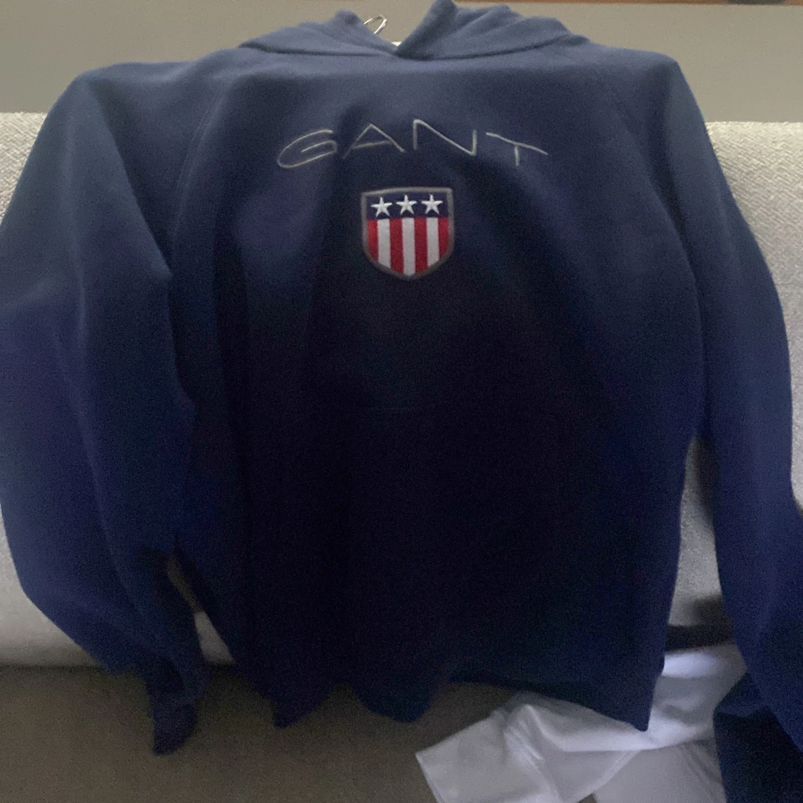 Blå hoodie från GANT