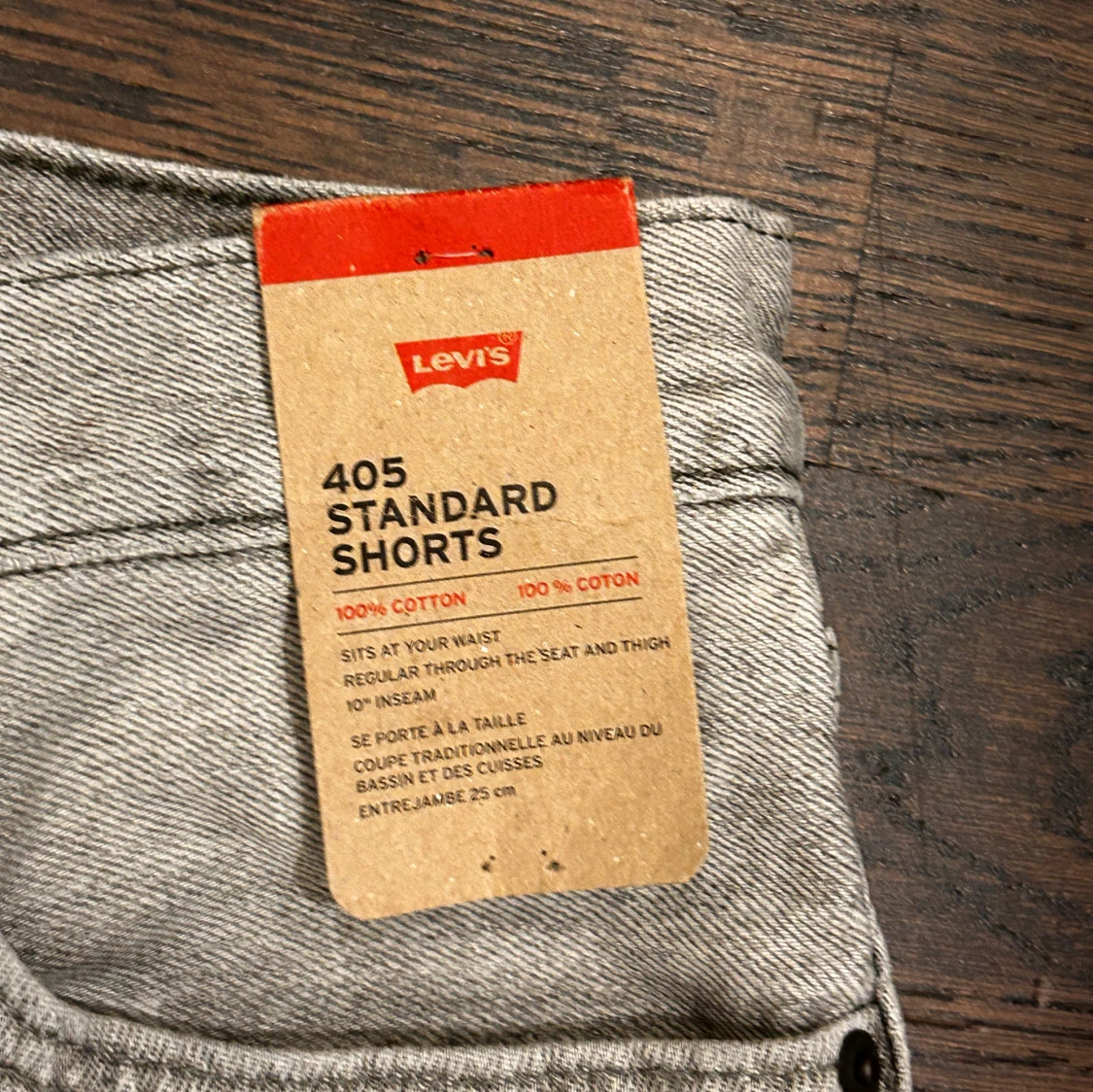 Grå jeansshorts från Levi's - 1