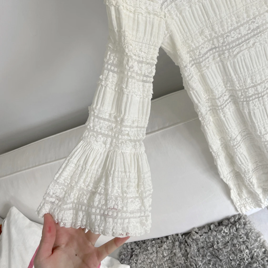Vit spetsklänning från byTiMo - 1