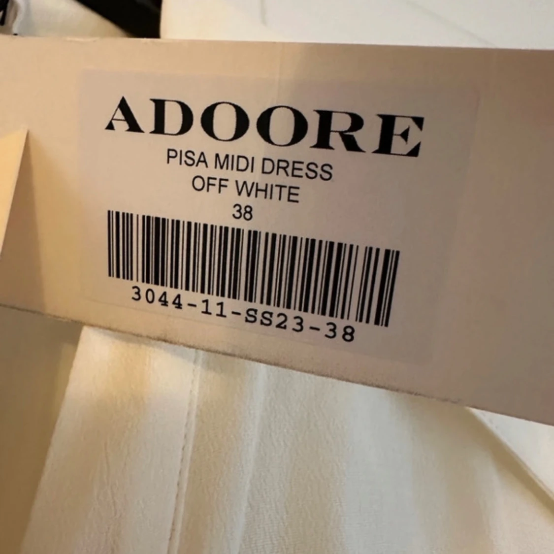 Adoore Klänning, Off White, Strl: 38 - 1