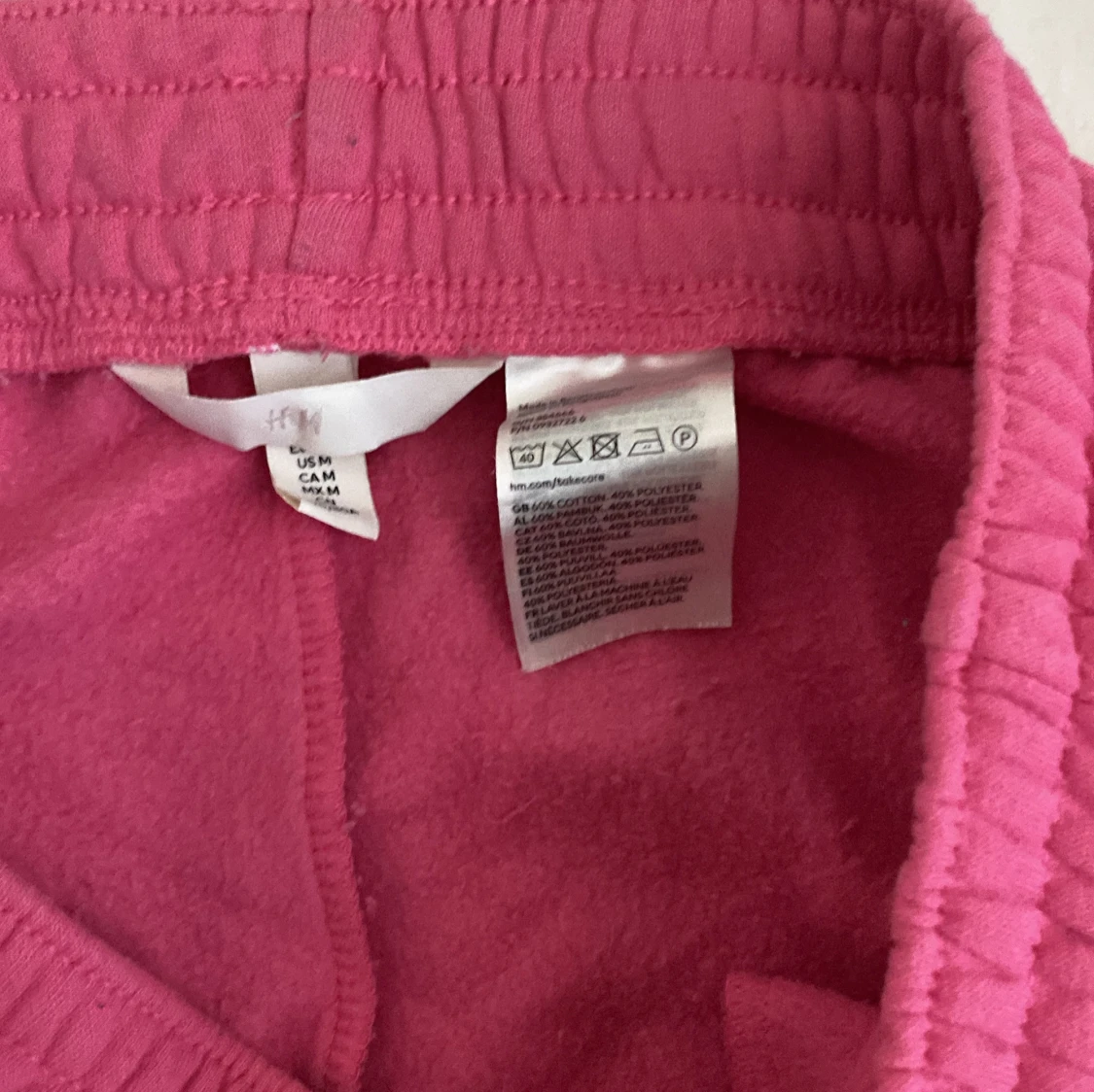 Rosa mjukisbyxor med snörning - 2