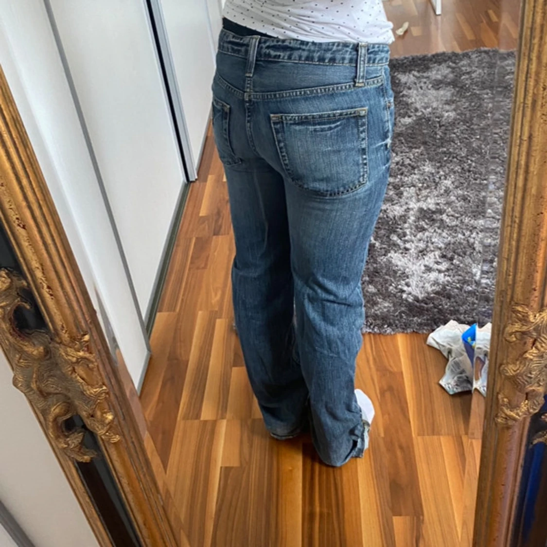 Lågmidjade raka carhartt jeans - 1