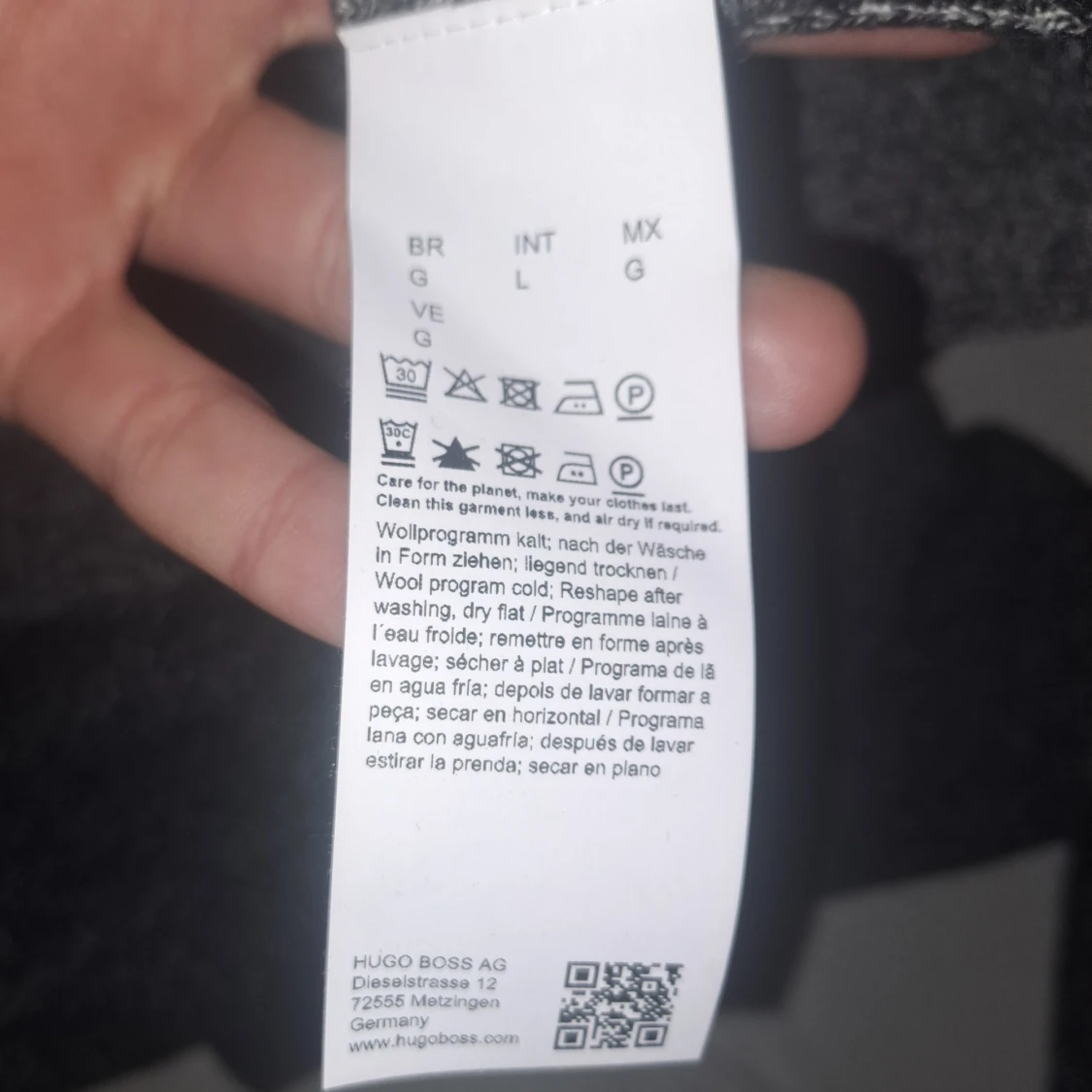 Grå stickad tröja från BOSS - 4