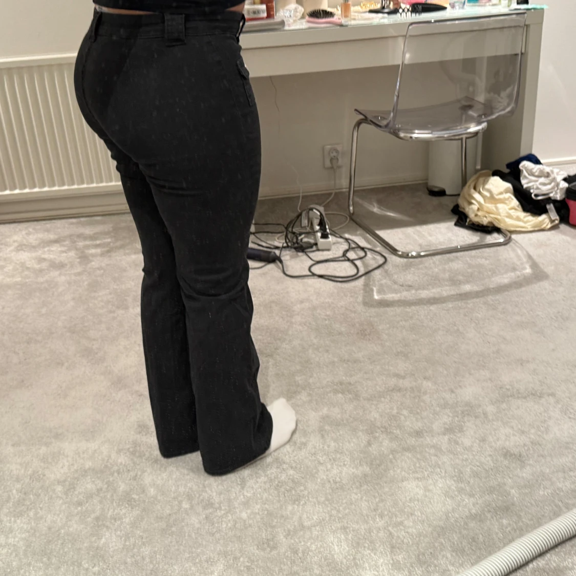 lågmidjade jeans - 1