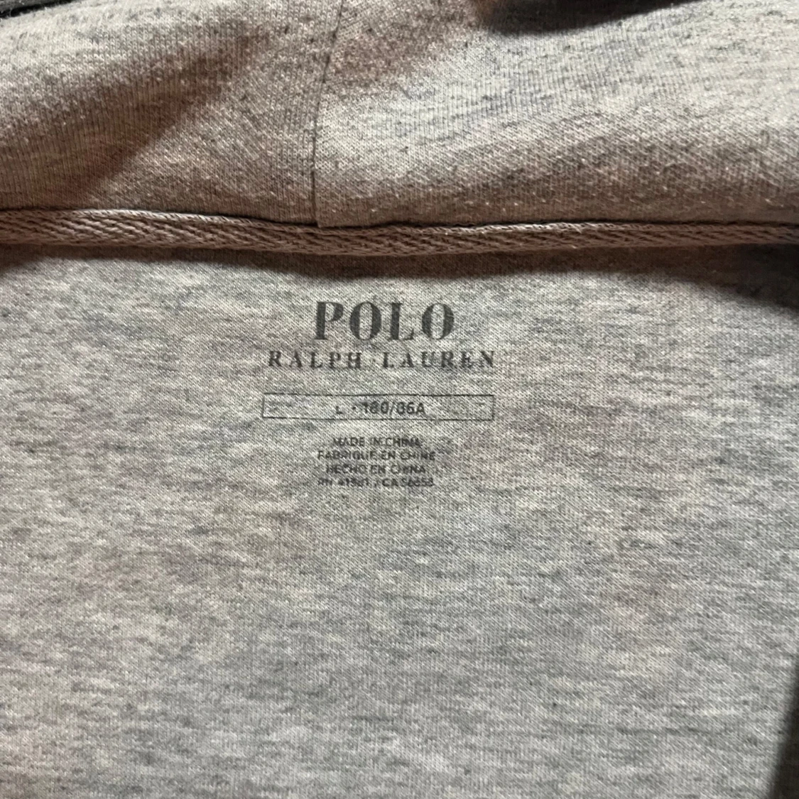 Grå hoodie med dragkedja från Polo Ralph Lauren - 4