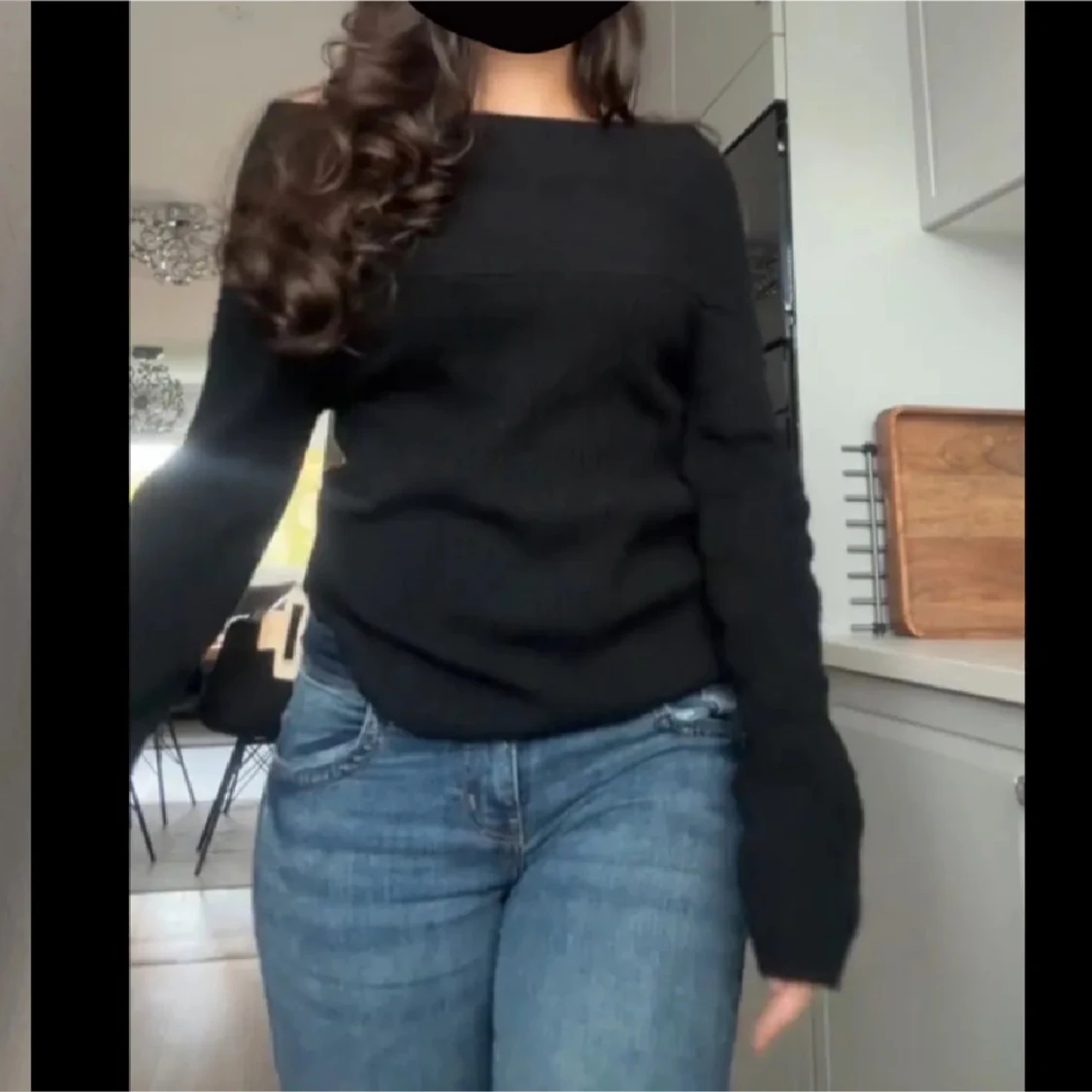 Off shoulder tröja - 1