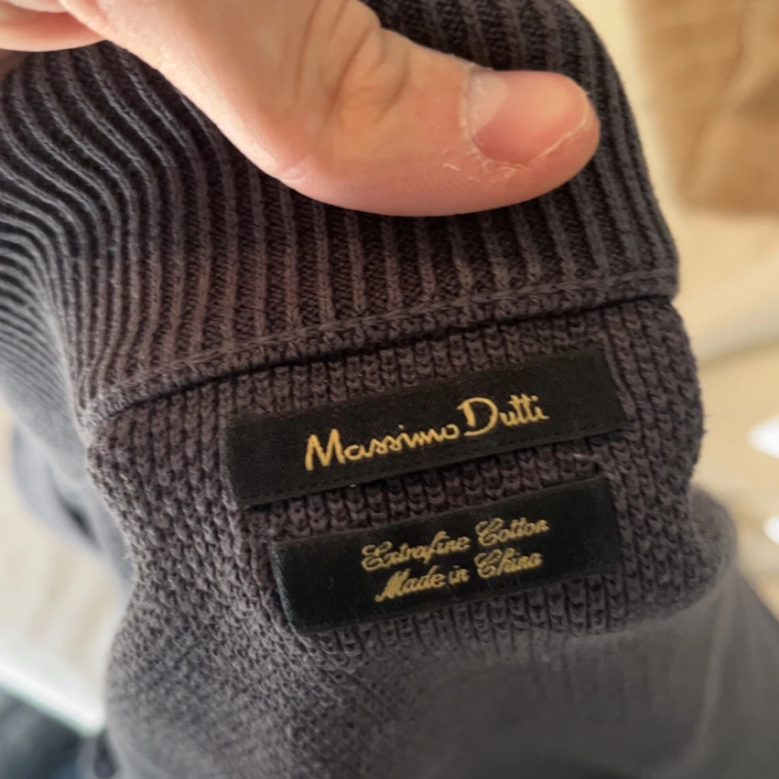 grå zip up från Massimo Dutti - 2