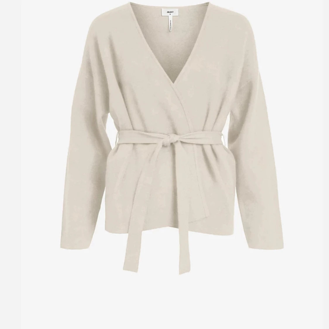 Beige omlottkofta från Object