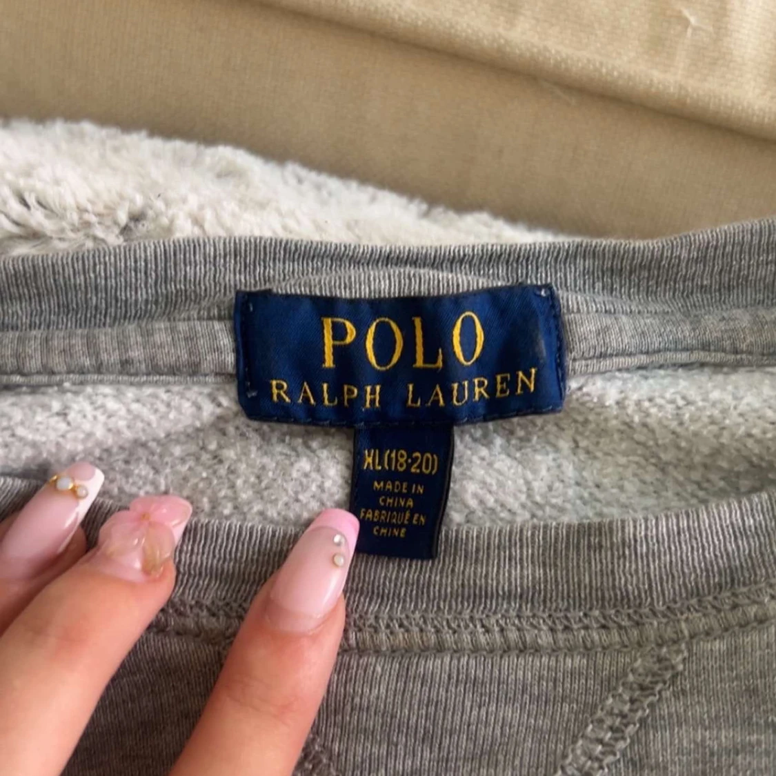 Grå långärmad tröja från Polo Ralph Lauren - 2