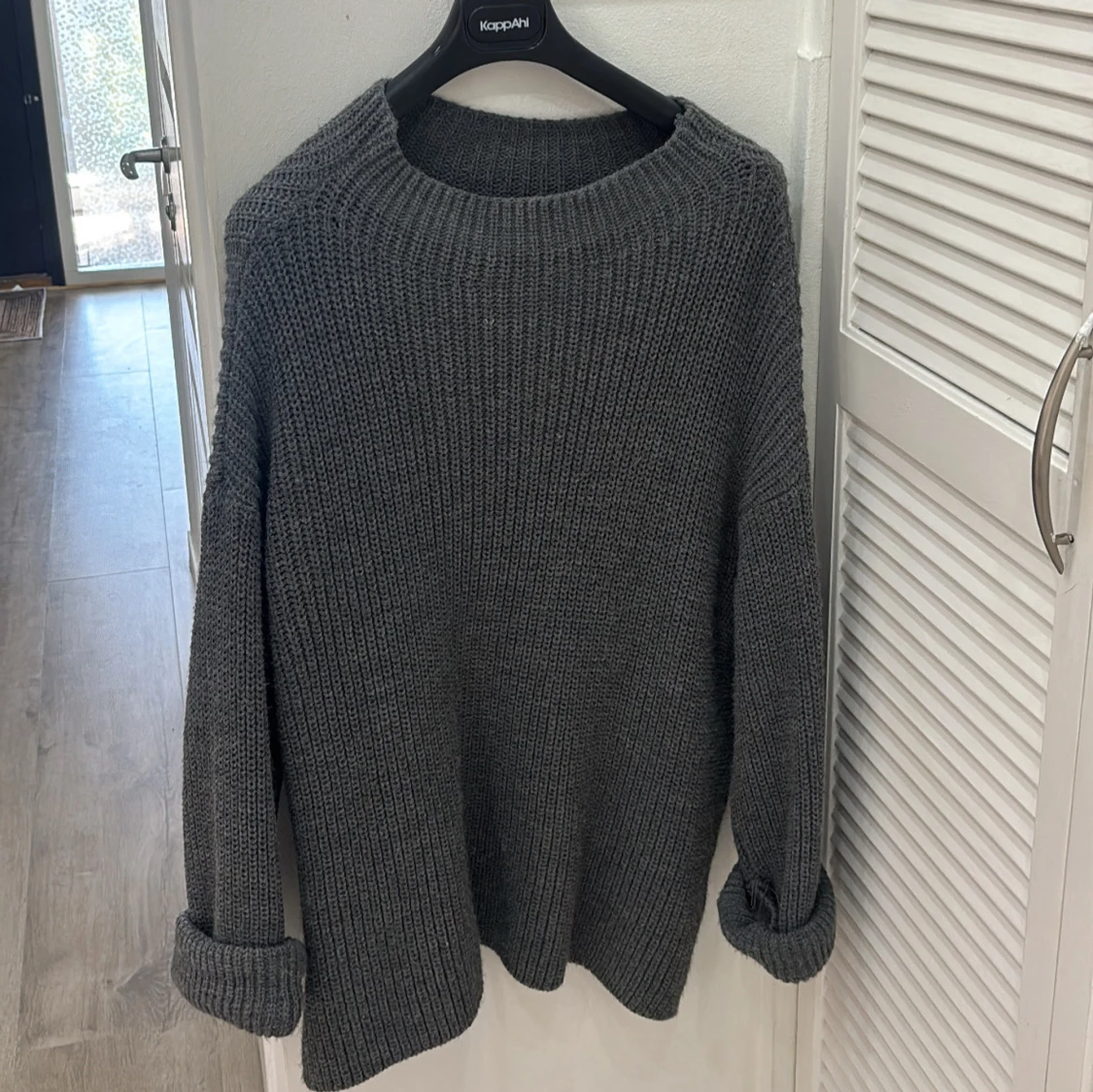 Grått Kjol Vinter Set - S/M - Trendigt & Varmt! 