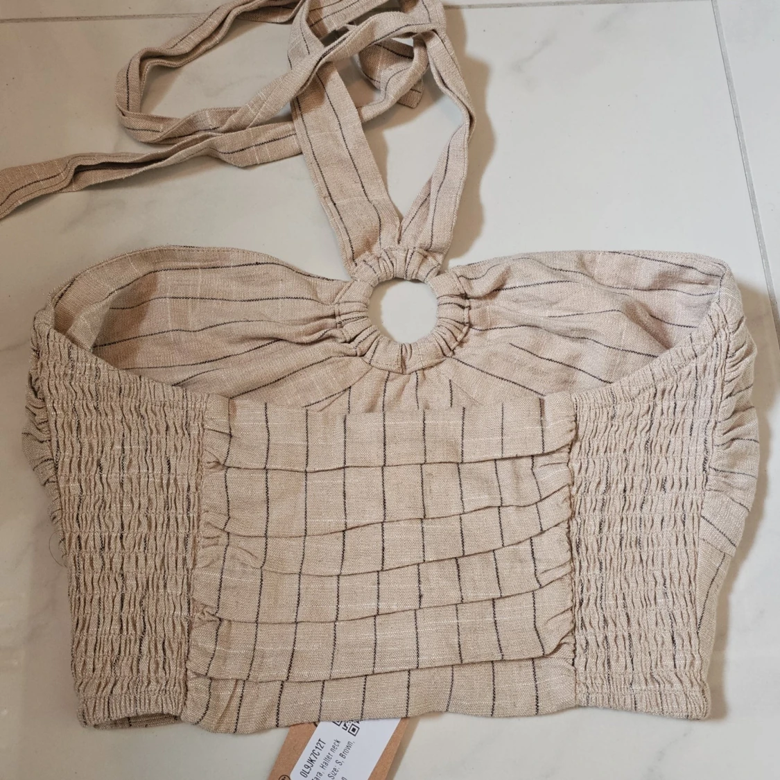 Randig halterneck topp från Zara - 1