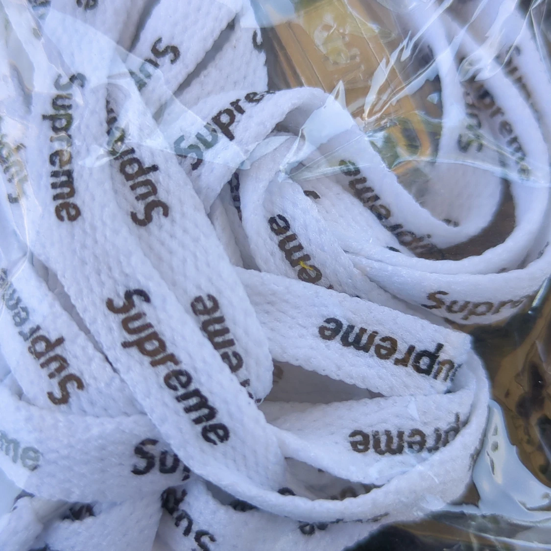 Vit svarta nike Air Force 1 skosnören med text - 2