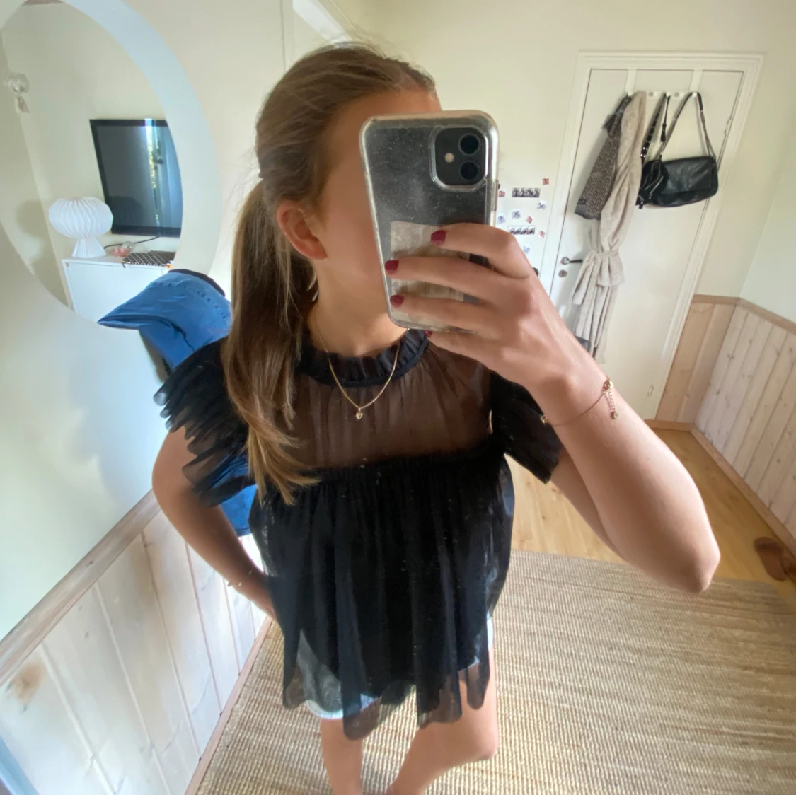 Superfin svart blus💞