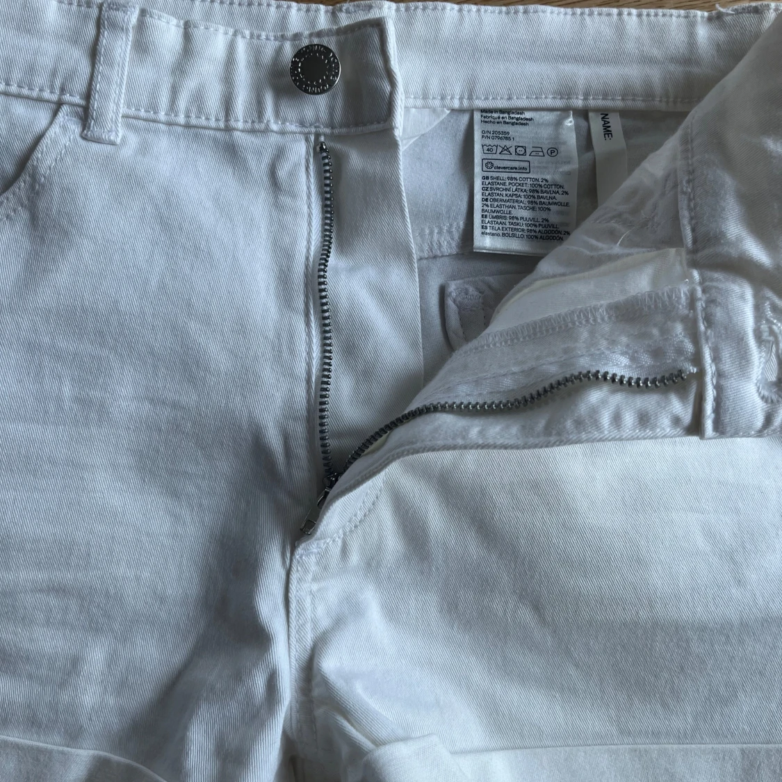 Vita jeansshorts från H&M - 3