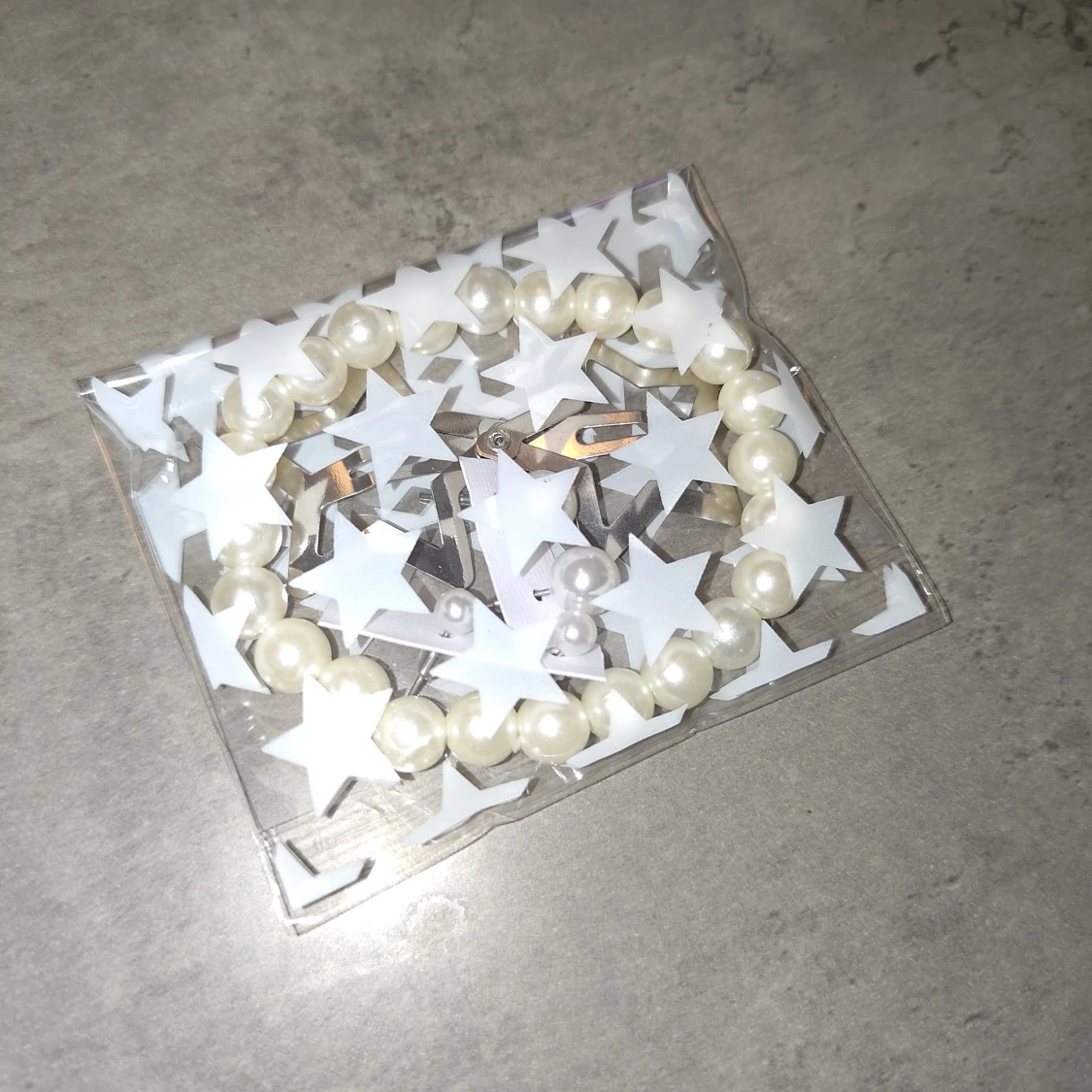 Pärlarmband och pärlörhängen set - 1