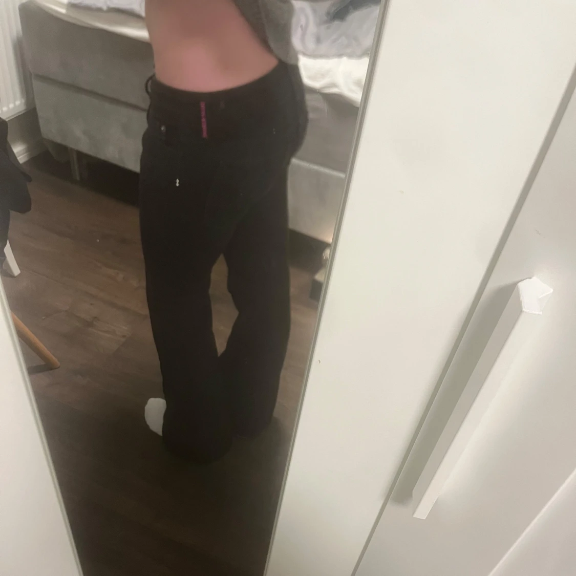 Svarta bootcut jeans weekday - 3