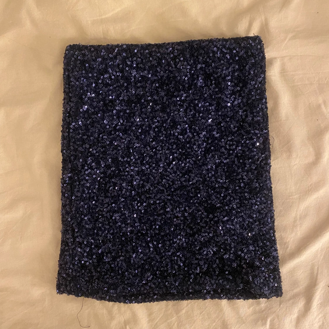 Mörkblå paljett-tubtopp - 2