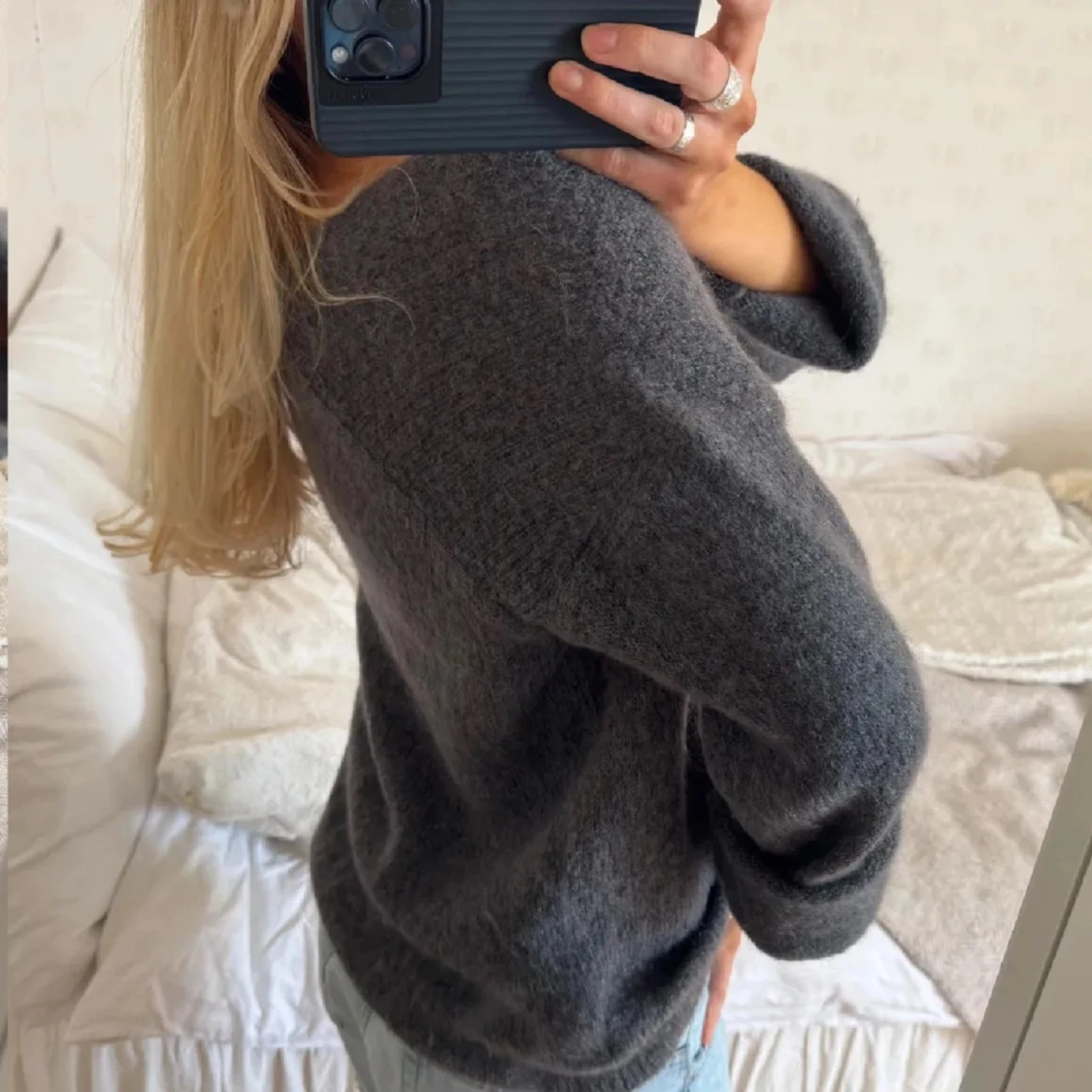 Grå mohairtröja - 3