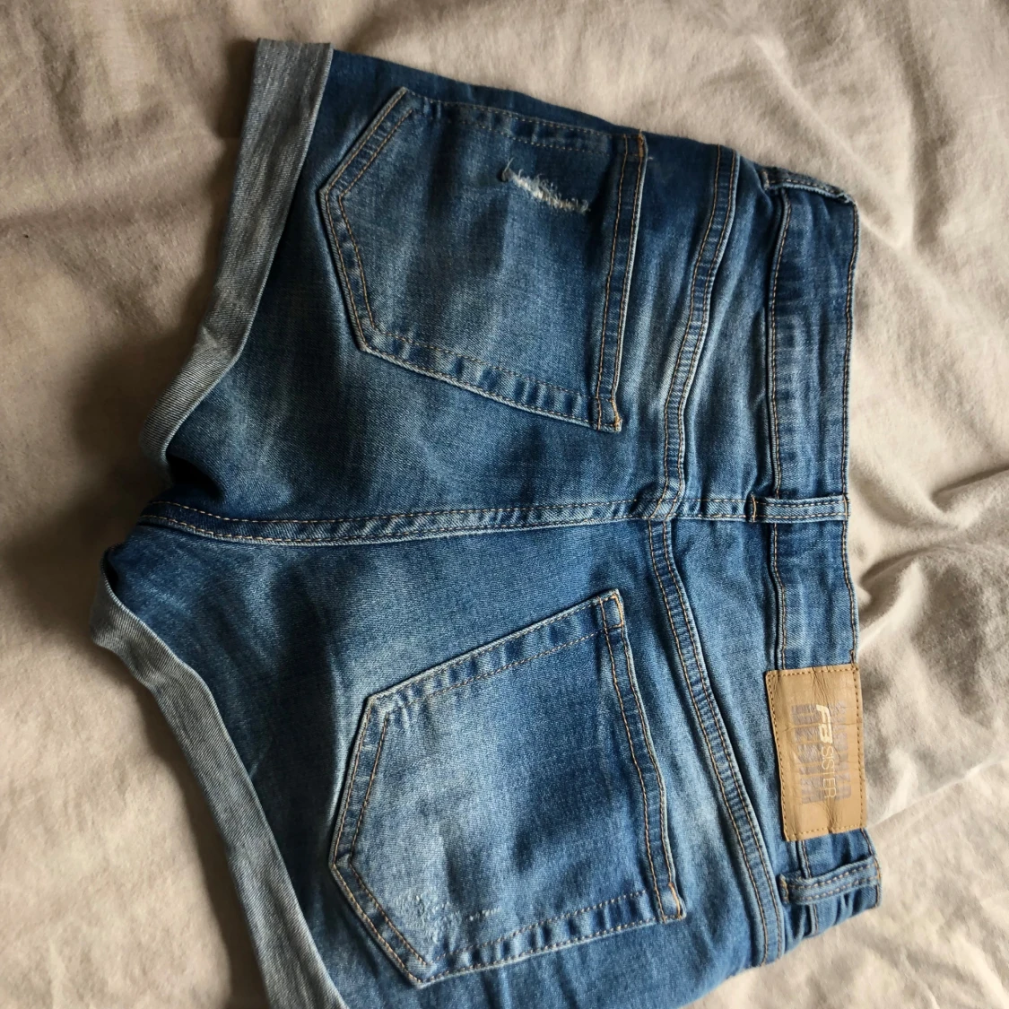 Blå jeansshorts  - 1