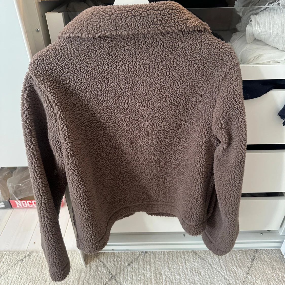 Brun teddy jacka - 1