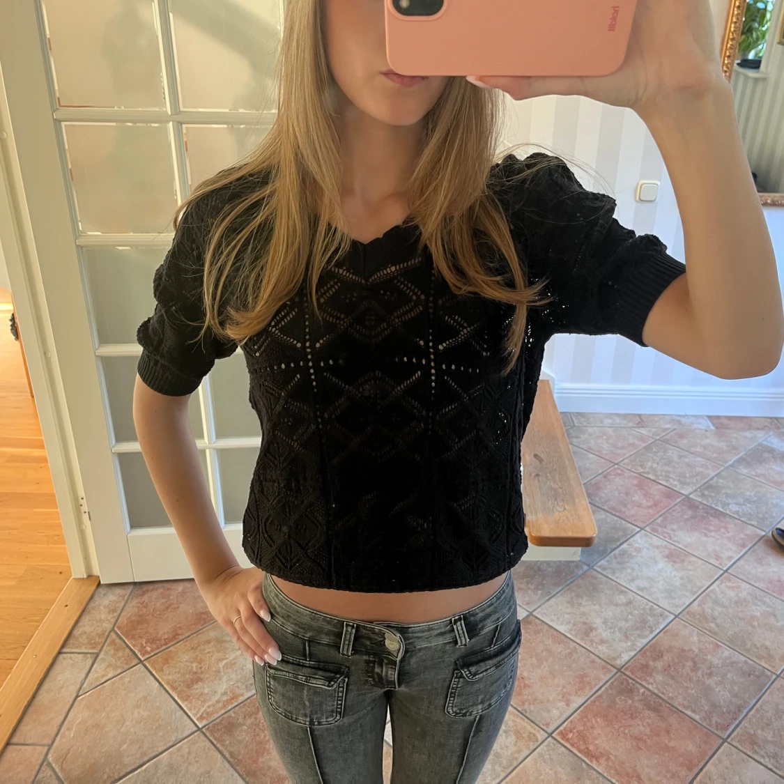 Superfin svart topp  - 1