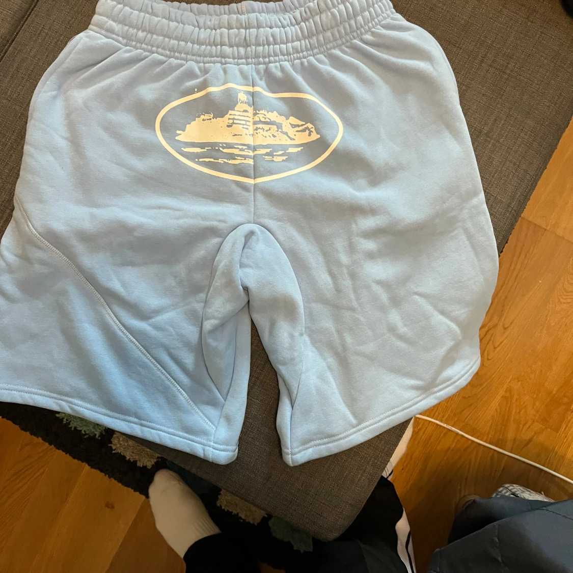 Ljusblå corteiz shorts - 1