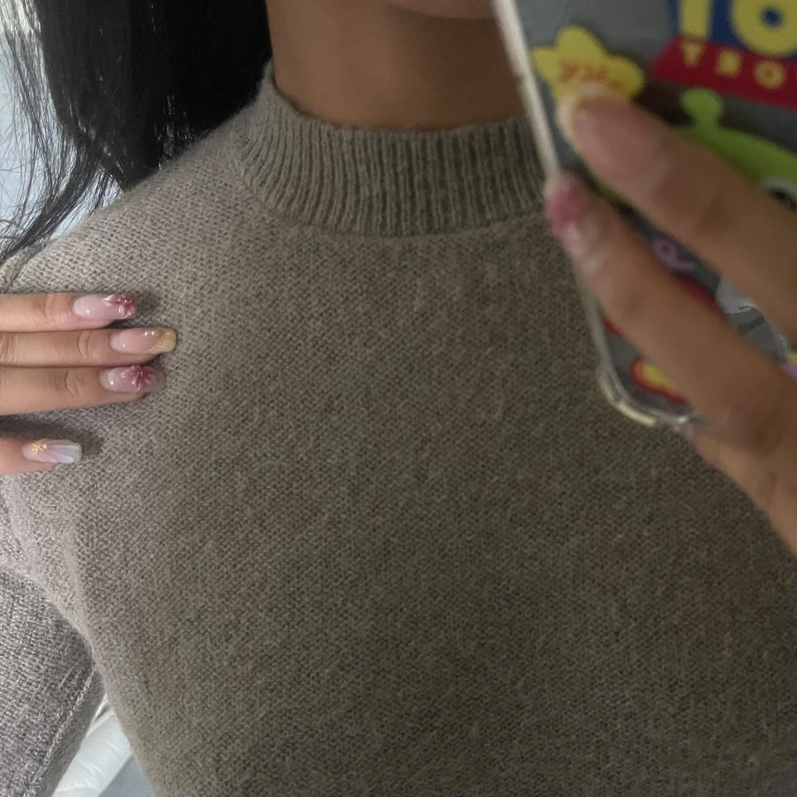 Mysig beige tröja - 2