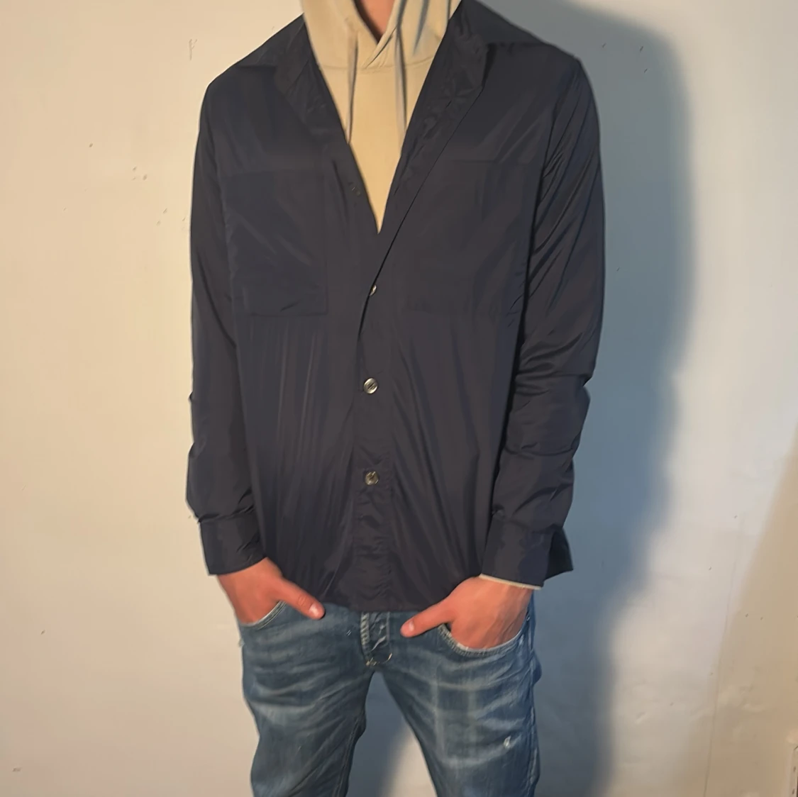 Marinblå overshirt från stenströms (Helt ny)