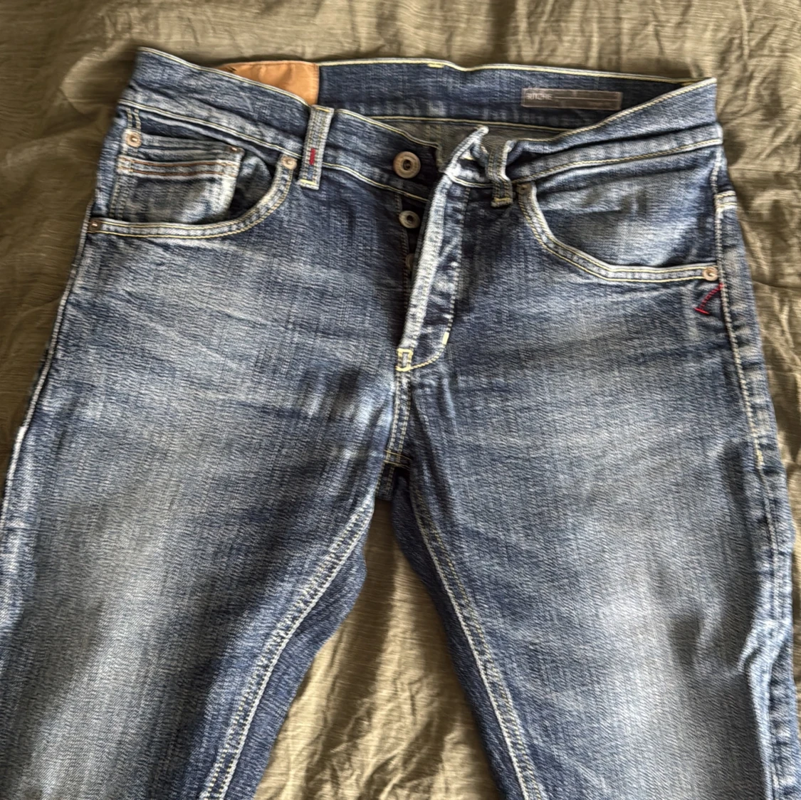 Blå Dondup jeansbyxor med raka ben - 2