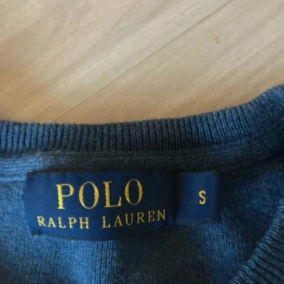 Blå stickad tröja från Polo Ralph Lauren - 2