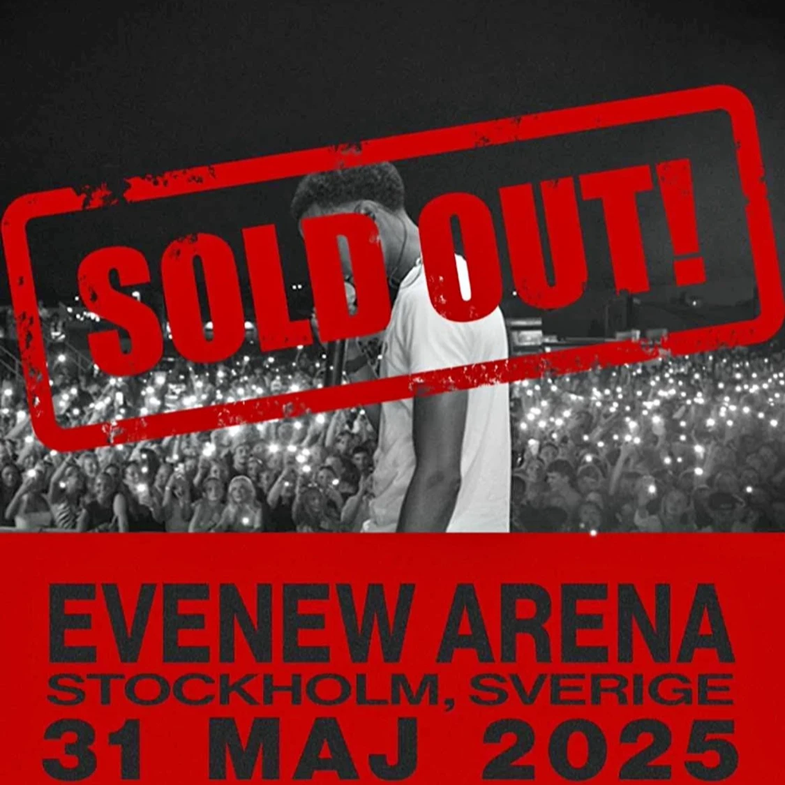 Konsertbiljett till Evenew Arena