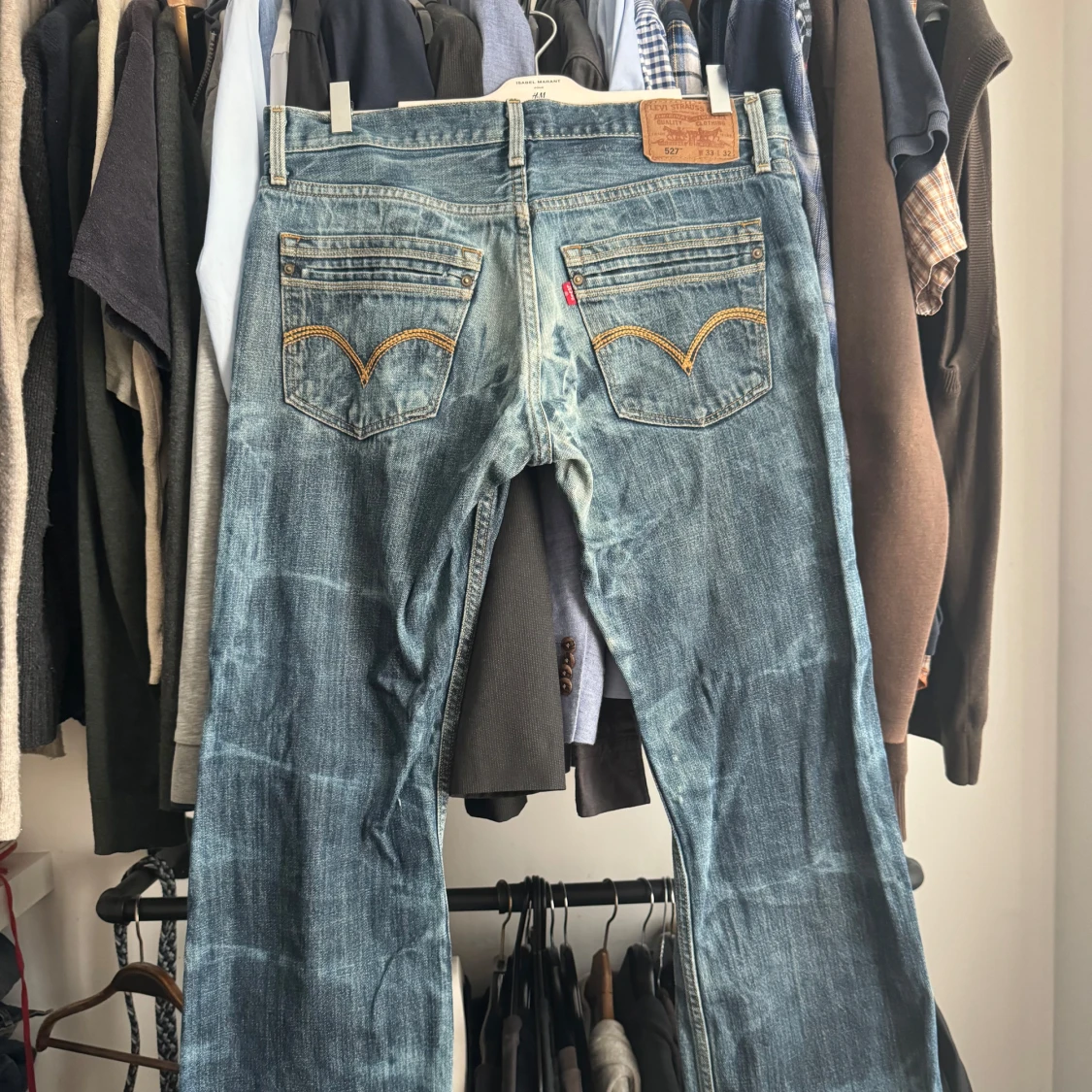 Levi's 527 bootcut jeans blå