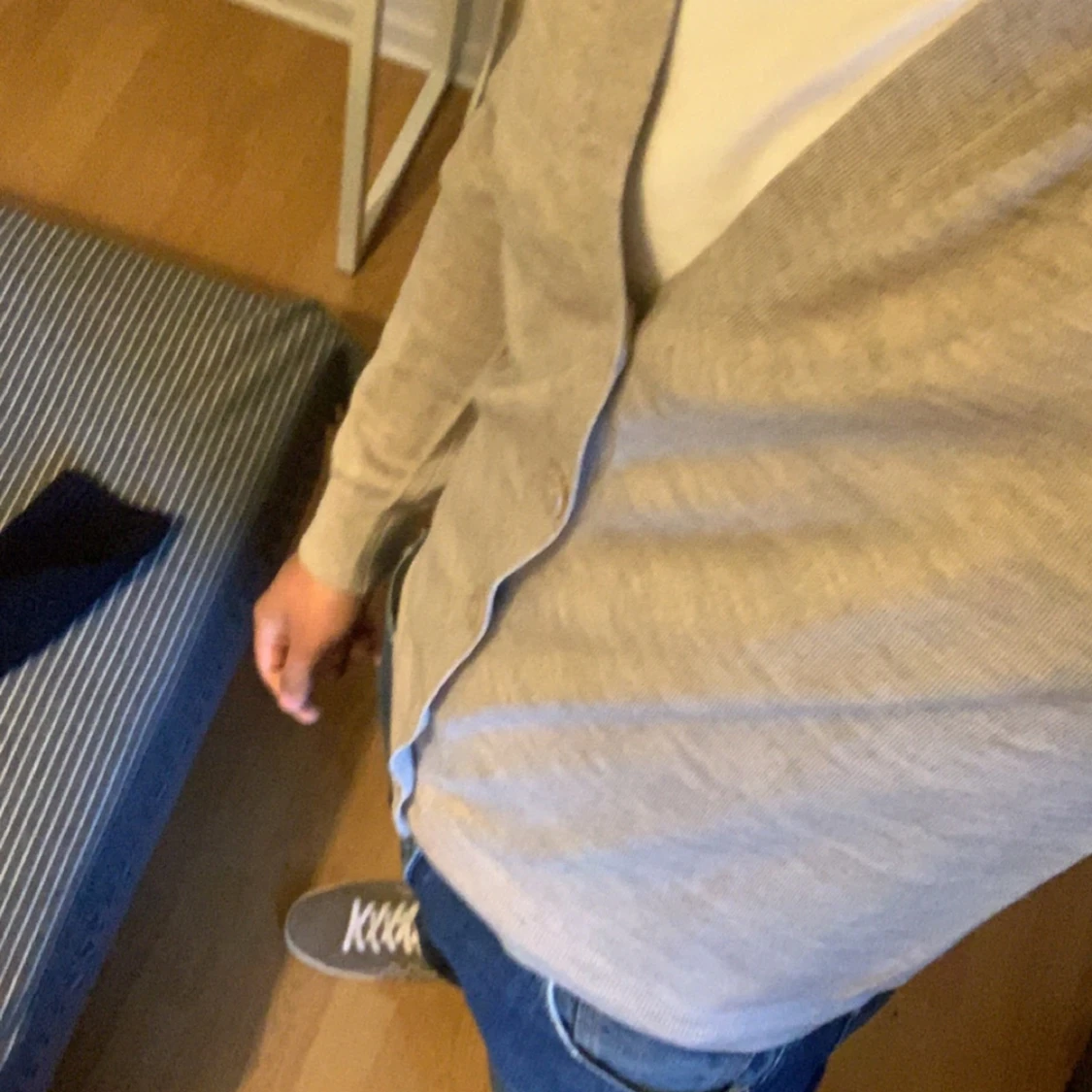 Beige cardigan merinoull  - 2