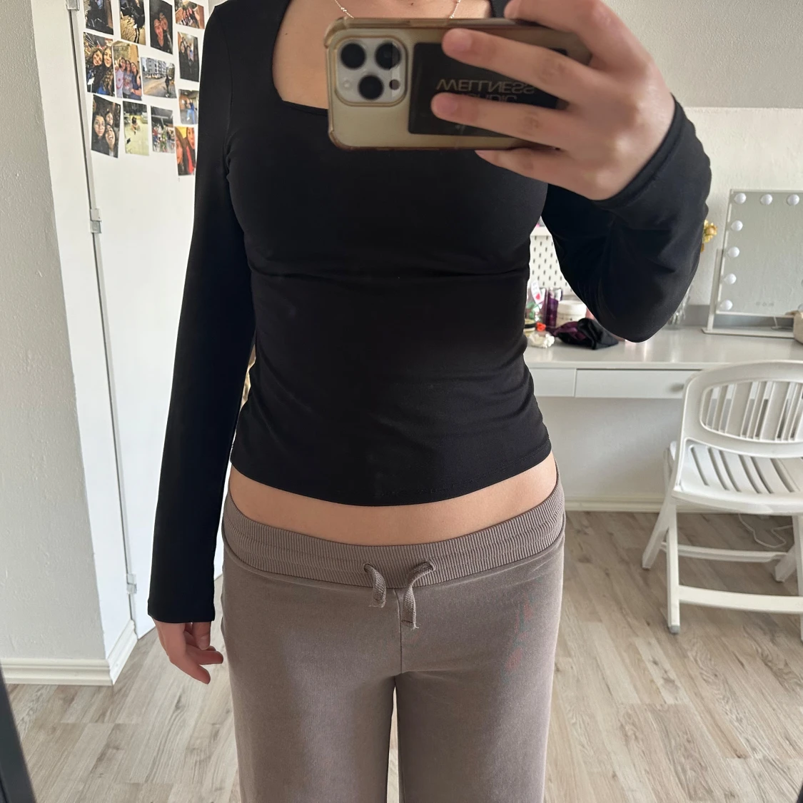 Svart långärmad topp från H&M - 3