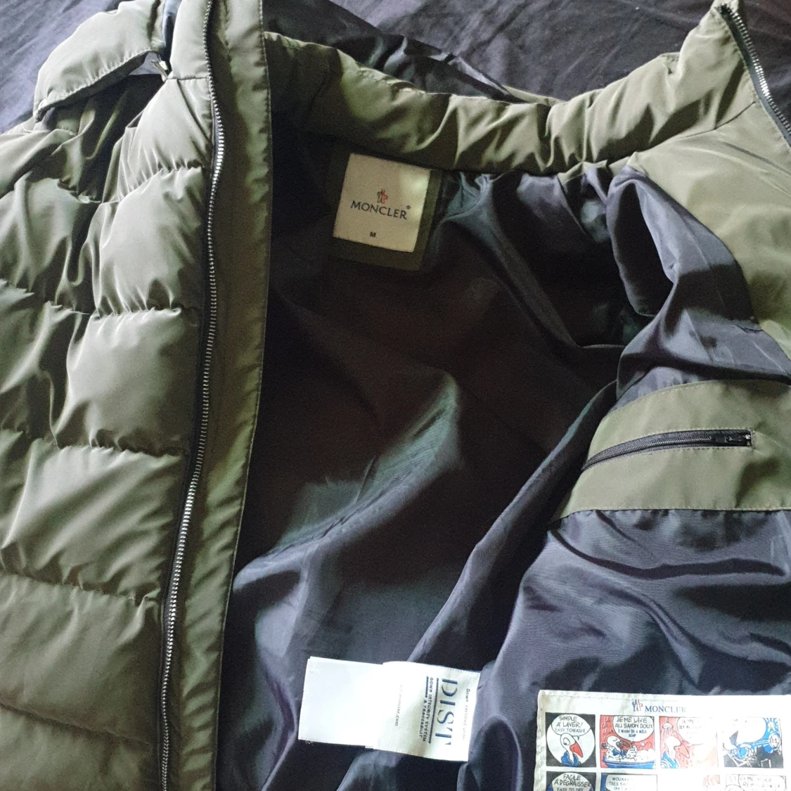 Olivgrön pufferjacka från Moncler - 4