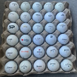 30 st golfbollar!  - Säljer ett set med 30 st golfbollar! I ett bra skick det är helt blandade märken. Pris är förhandlingsbart!!