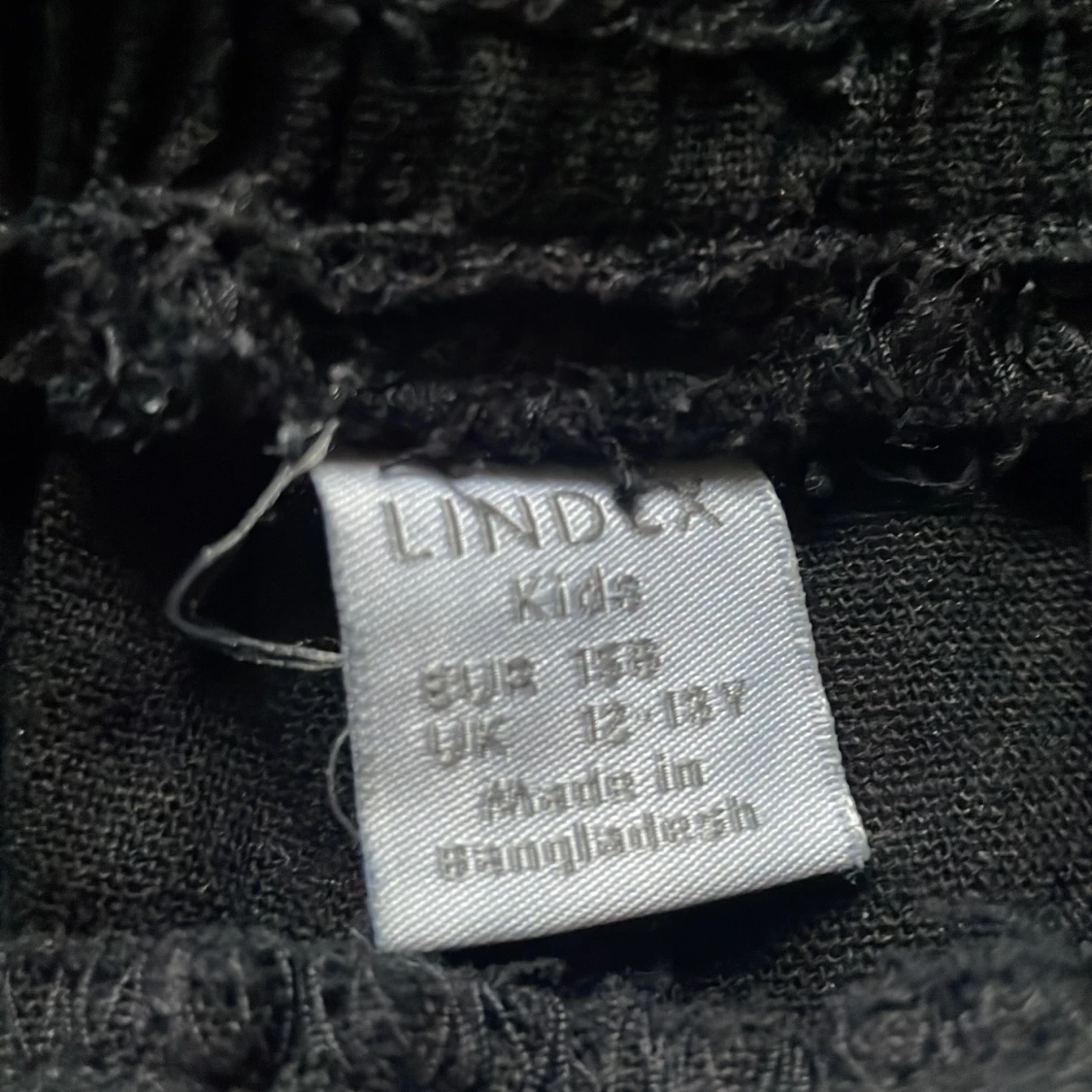 Svarta lågmidjade linnebyxor från Lindex - 4