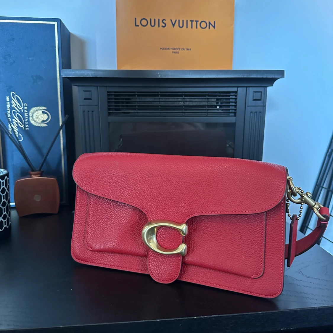 Röd axelväska från Coach - 1