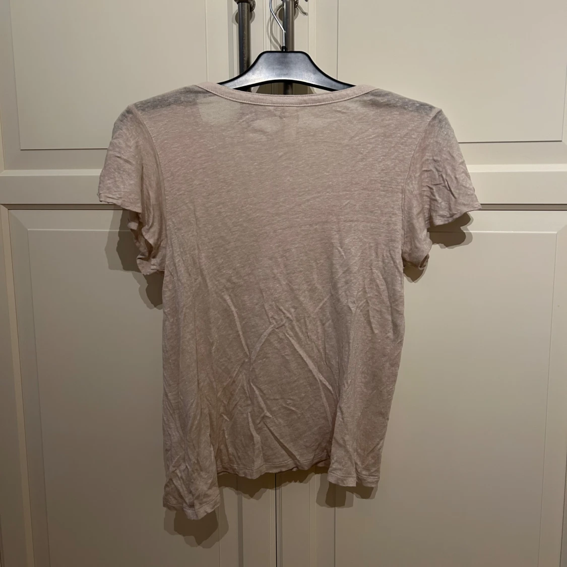 Beige linnetopp med knappar från H&M - 3