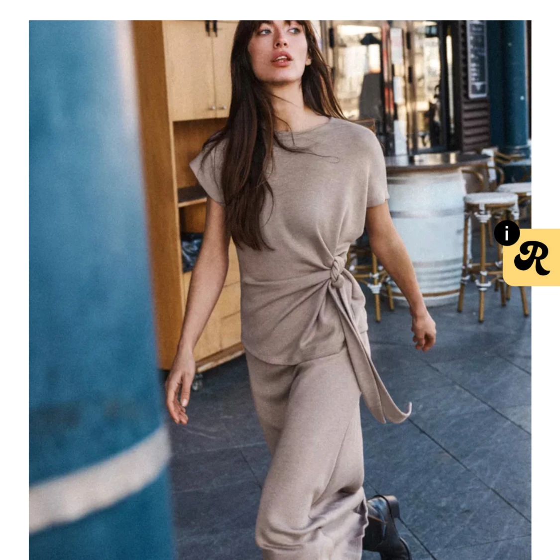 Zara topp med knut - 2