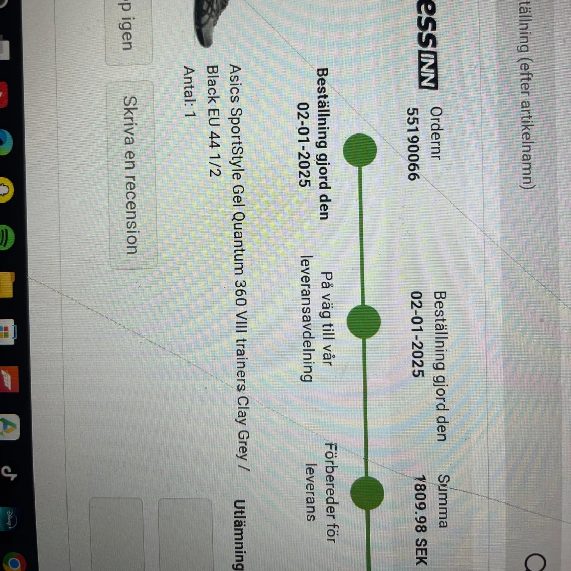 Grå ASICS Gel-Quantum 360 VIII sneakers - 4