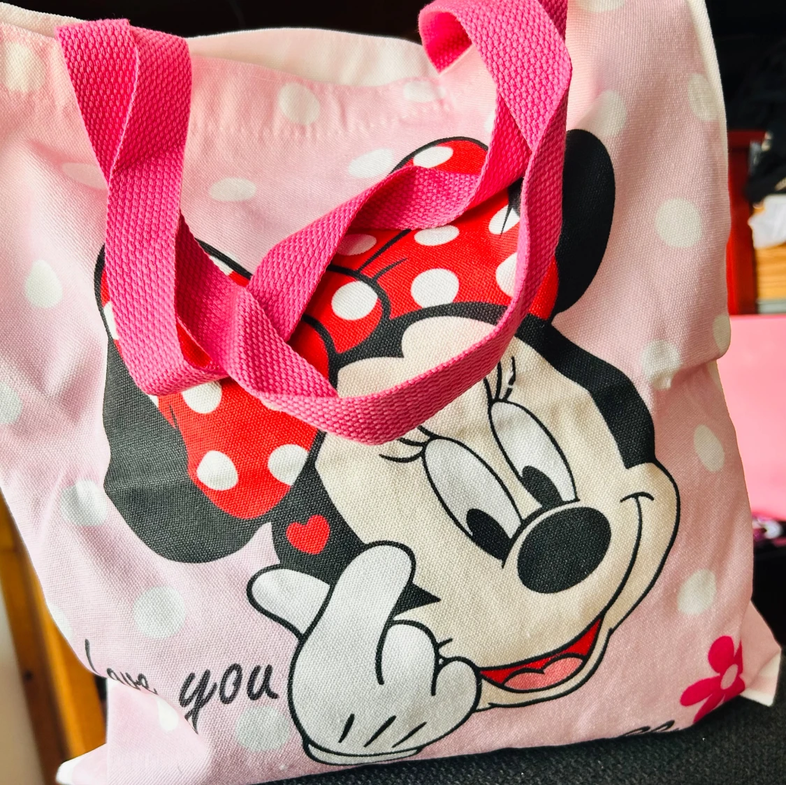 Söt tote-bag med Minnie Mouse-tryck! - 2