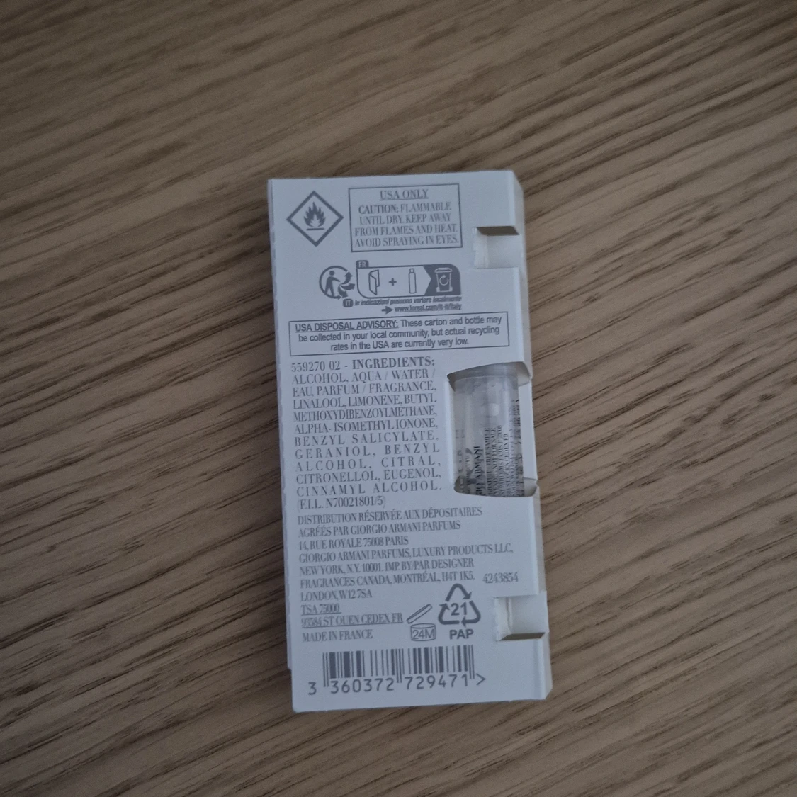 Acqua di Giò Eau de Toilette 1,2 ml - 1