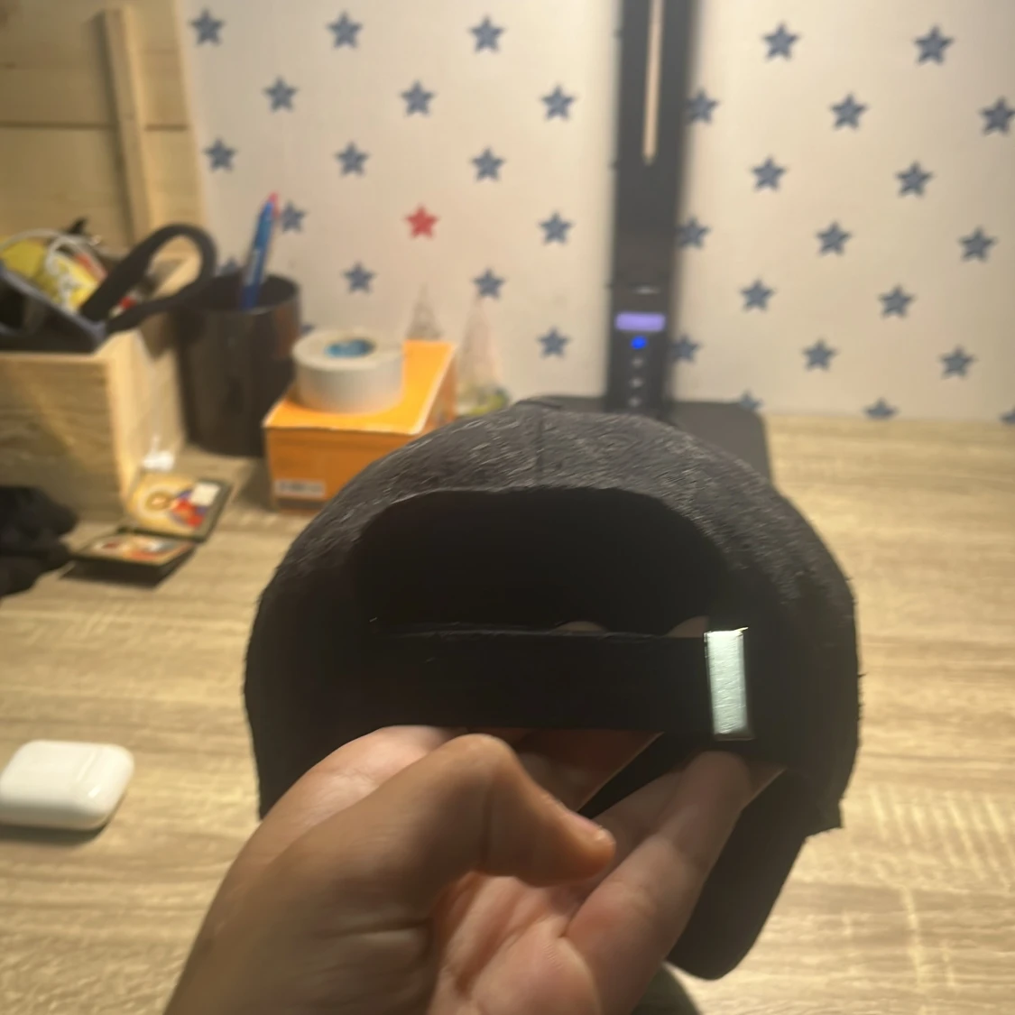 Svart keps med GG-mönster falsk - 2