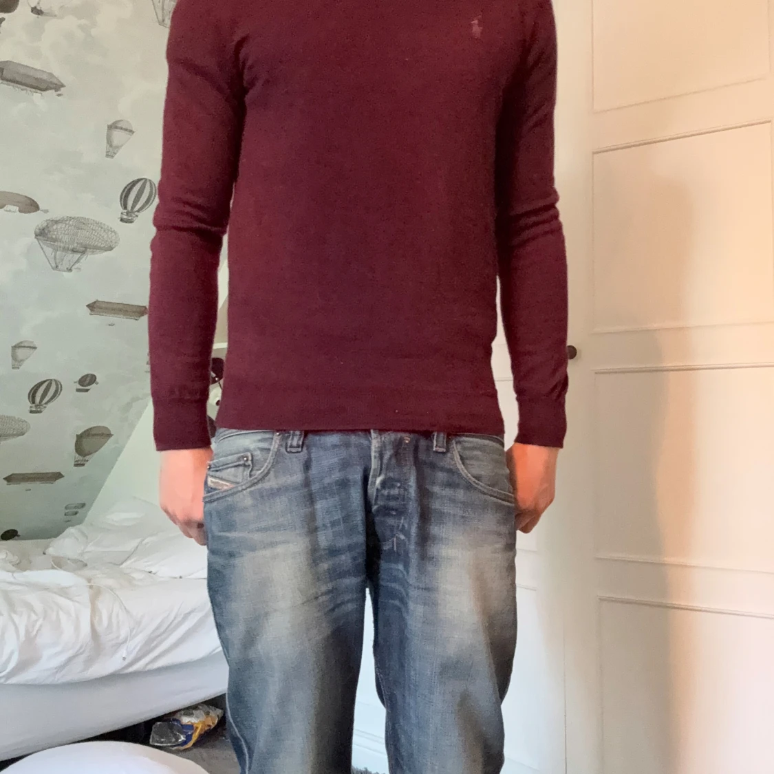 Röd merinoulltröja Ralph lauren  - 1