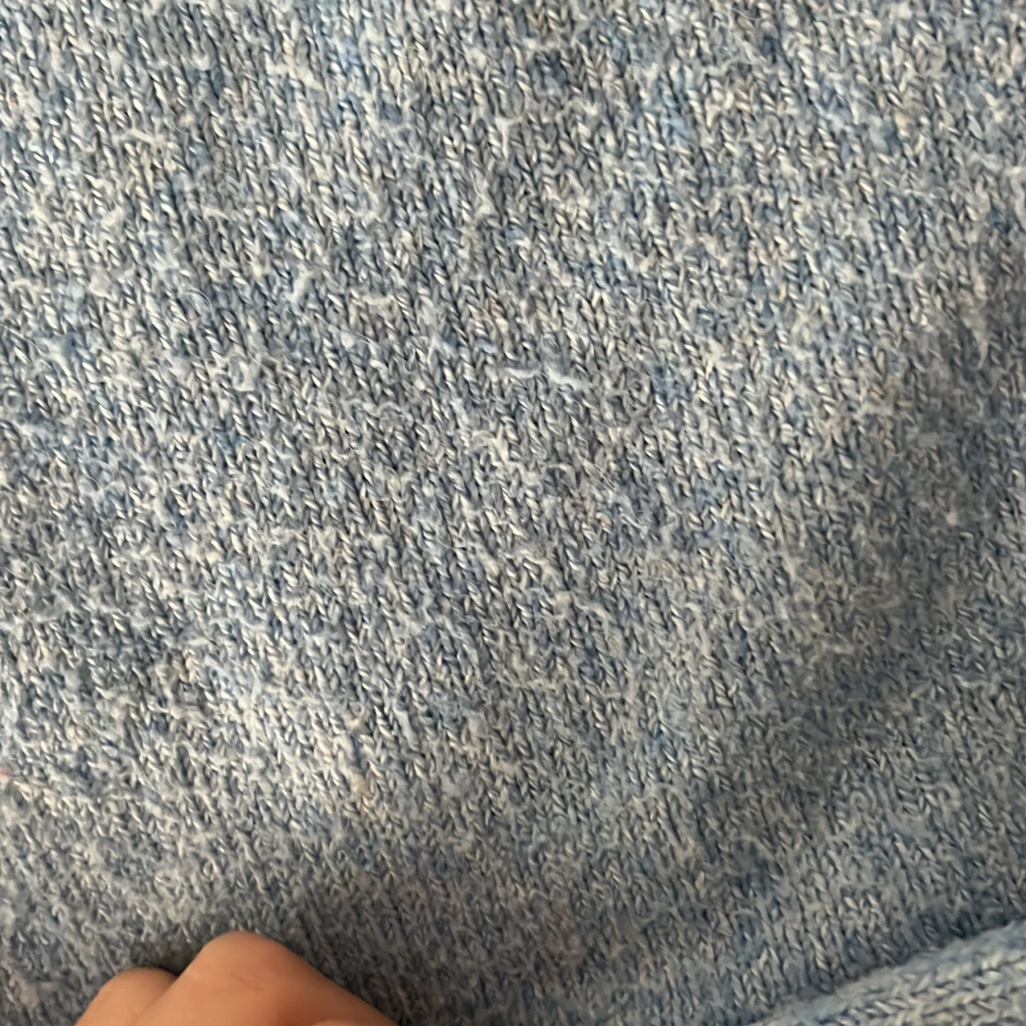 Ljusblå stickad tröja från Vero Moda - 1