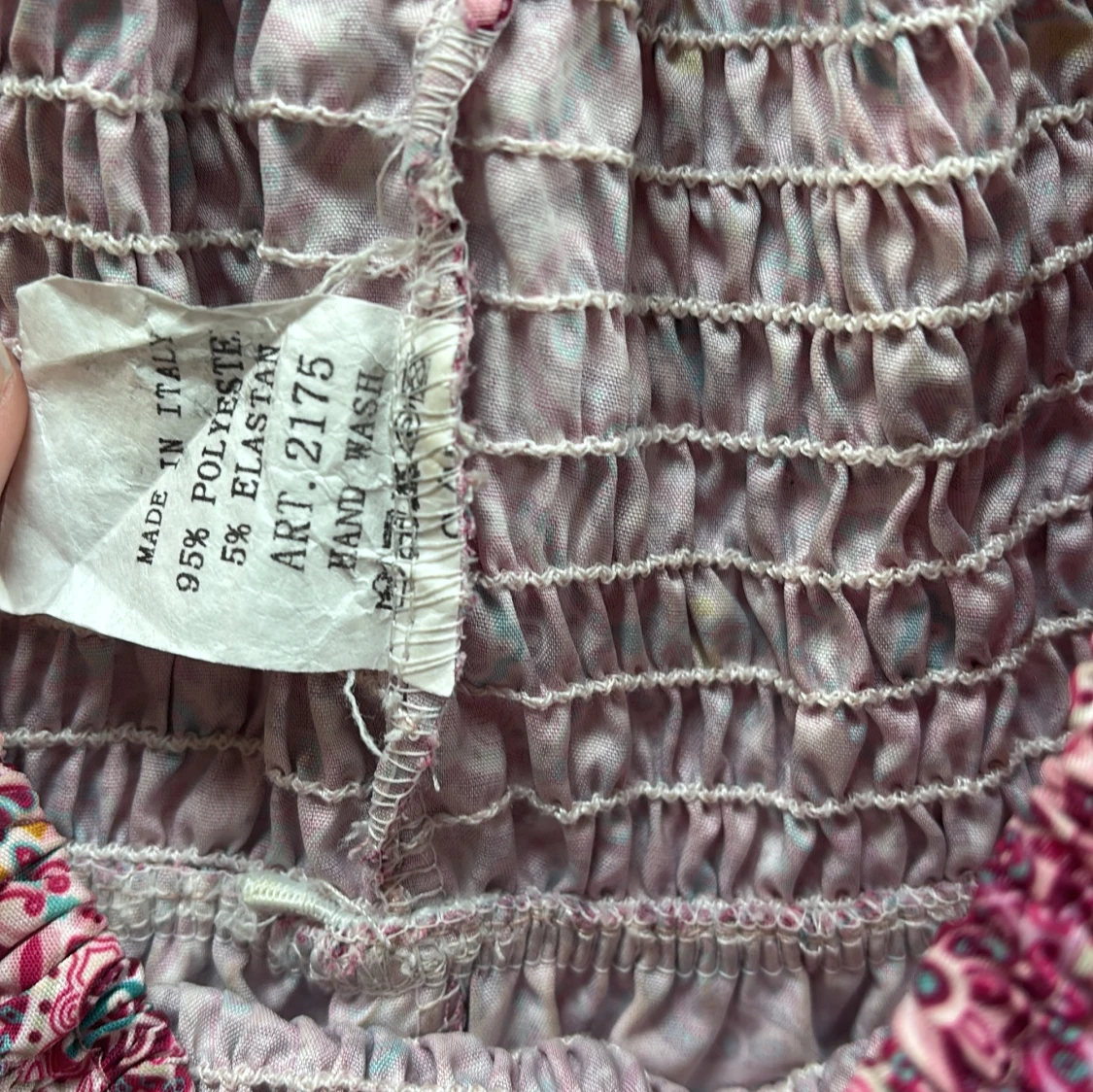 Rosa volangkjol med mönster - 1