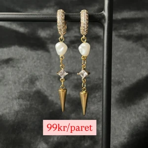 Örhängen guld - Dessa är i ädelmetall och koppar! Egengjorda, nya🥰