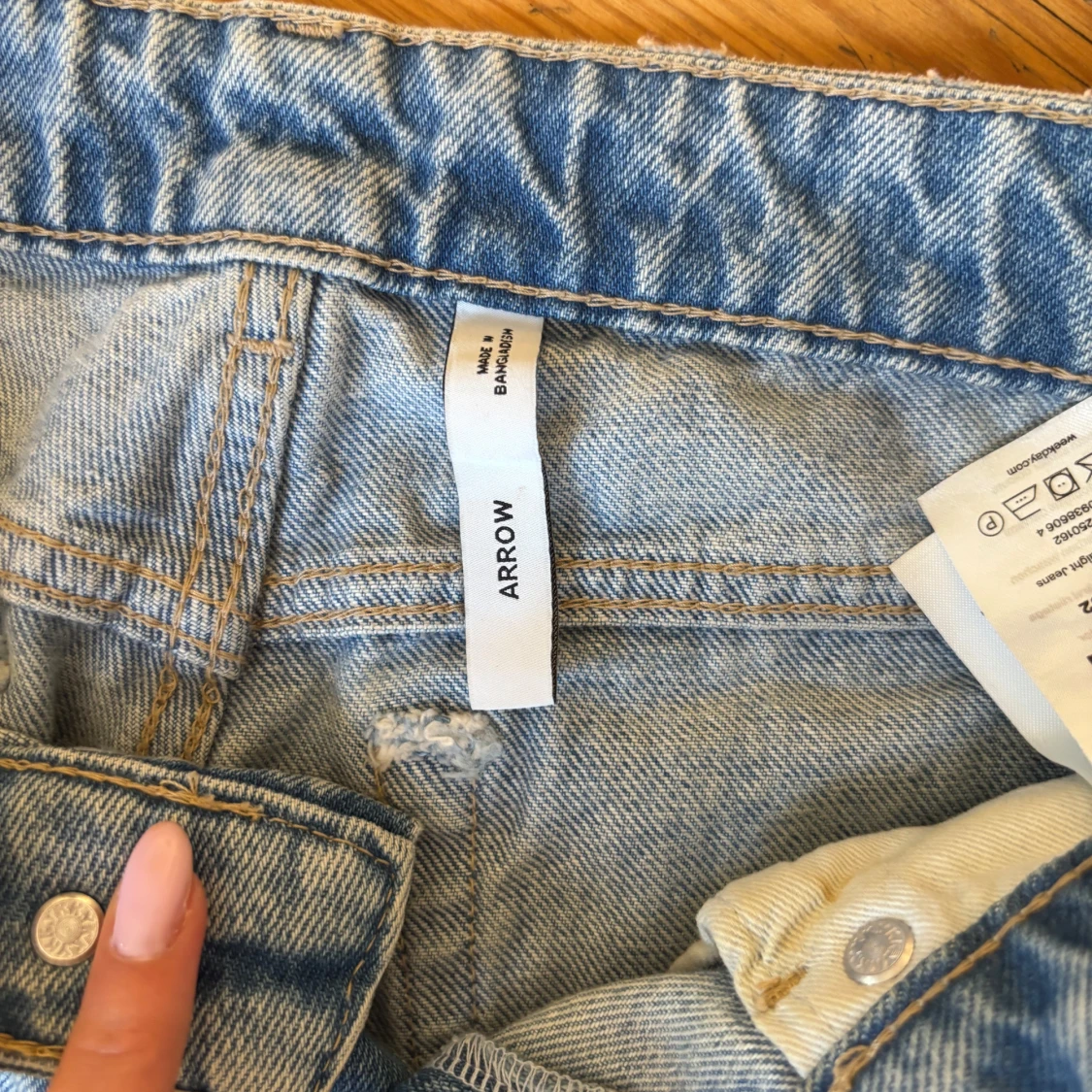 Weekday Arrow ljusblå jeans - 3