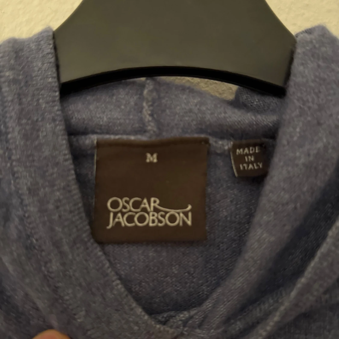 Oscar Jacobson hoodie, blå - 1